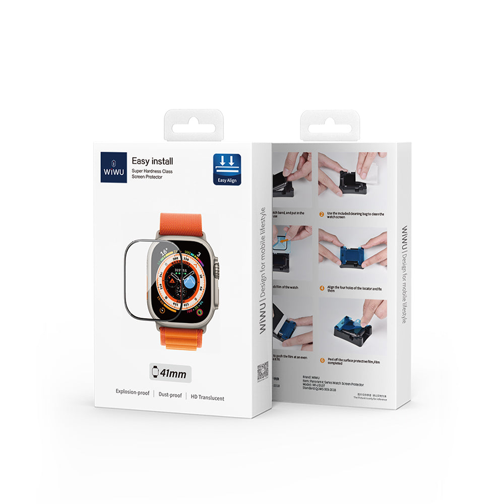Wiwu JD-107 Easy Install Uygulama Aparatlı HD Ekran Filmi – Apple Watch Series 10 46 mm