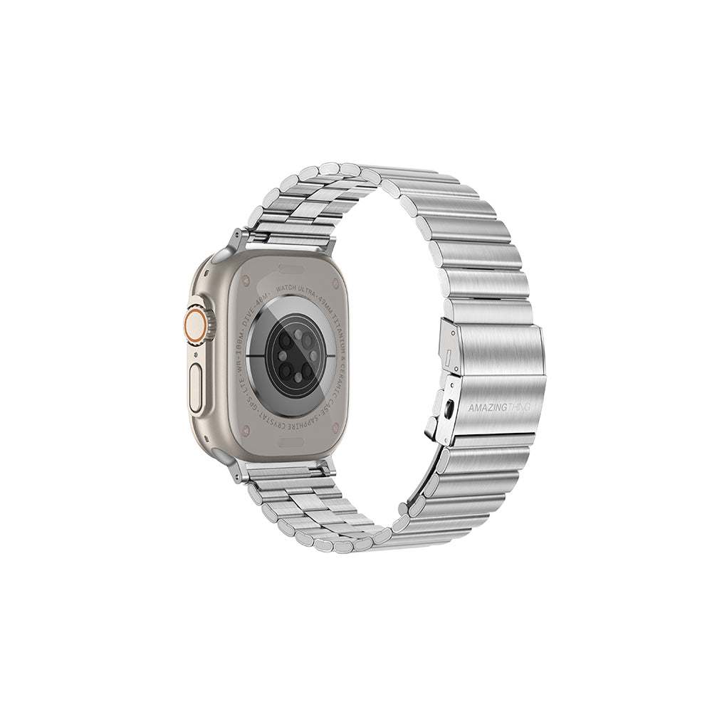 Amazingthing Titan Steel Çelik Kordon – Apple Watch 45/46/49 mm