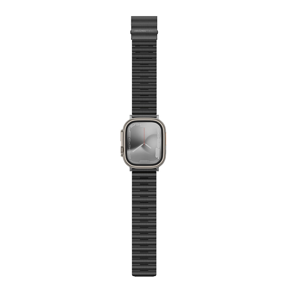 Amazingthing Titan Steel Çelik Kordon – Apple Watch 45/46/49 mm