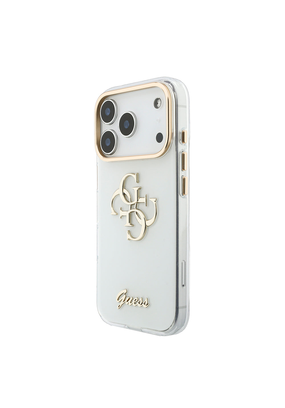 Guess Yazı ve 4G Büyük Silikon – iPhone 18 Pro Kılıfı