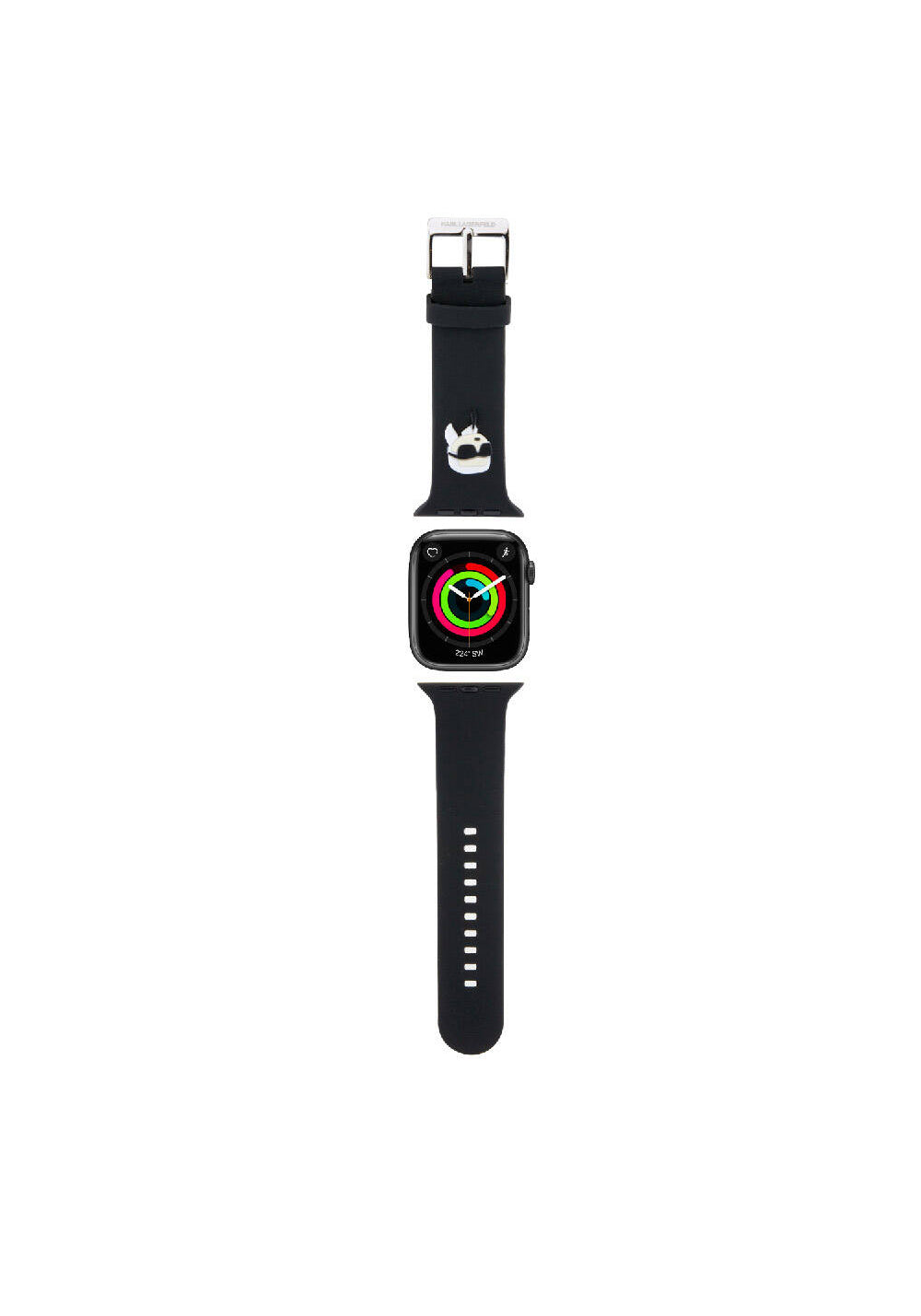Karl Lagerfeld Karl Head İkon Desenli Silikon Kordon – Apple Watch 38/40/41 mm