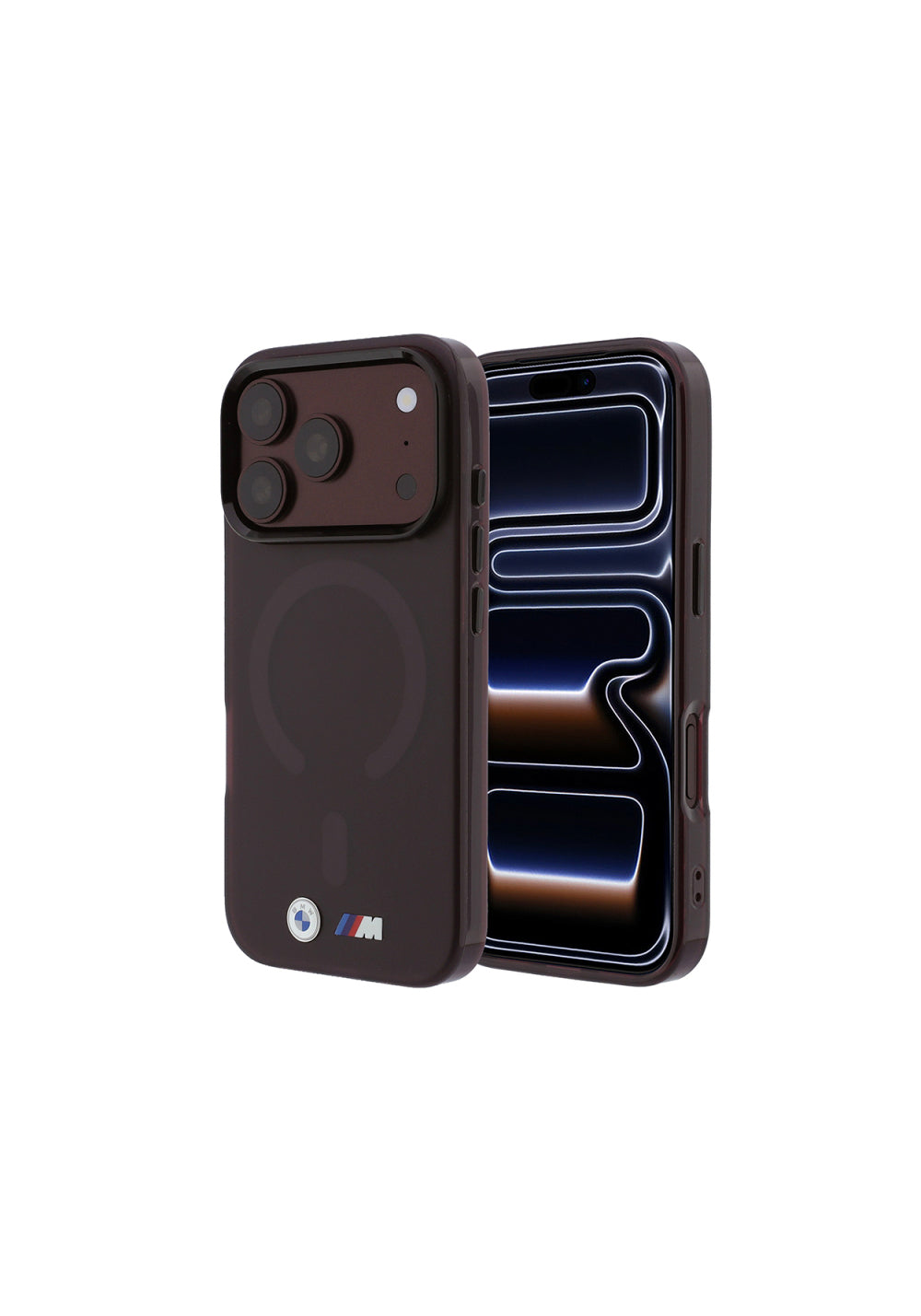 BMW Metal Buton Tasarımlı Buzlu IML Baskılı – iPhone 18 Pro Max Kılıfı