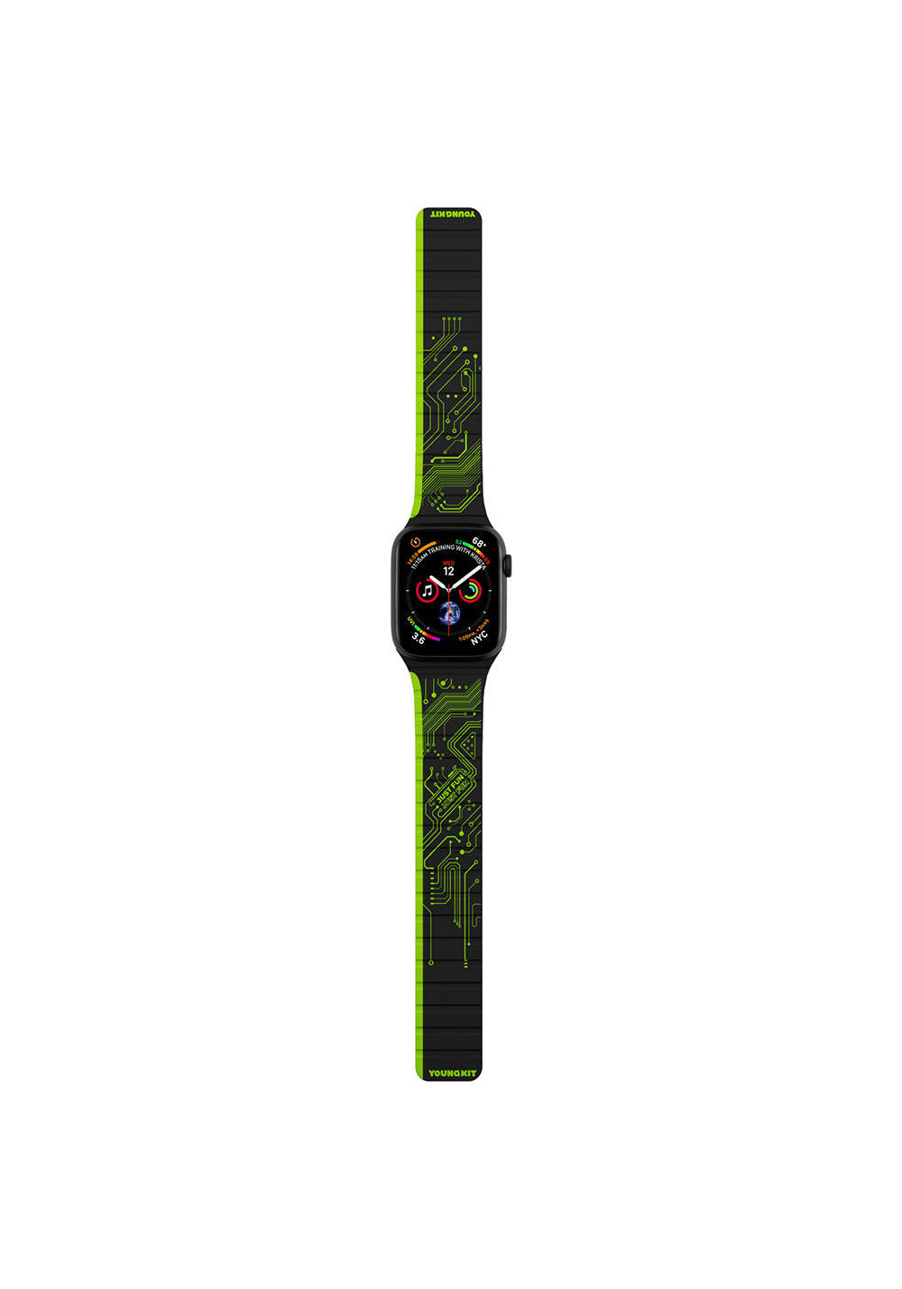Youngkit Technological Manyetik Silikon Kordon – Apple Watch 42/44/45/49 mm