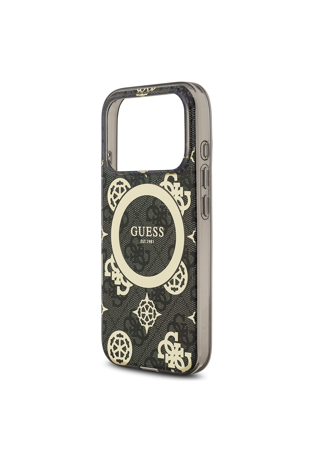Guess IML Peony ve 4G Desenli Klasik Logolu – iPhone 18 Pro Kılıfı