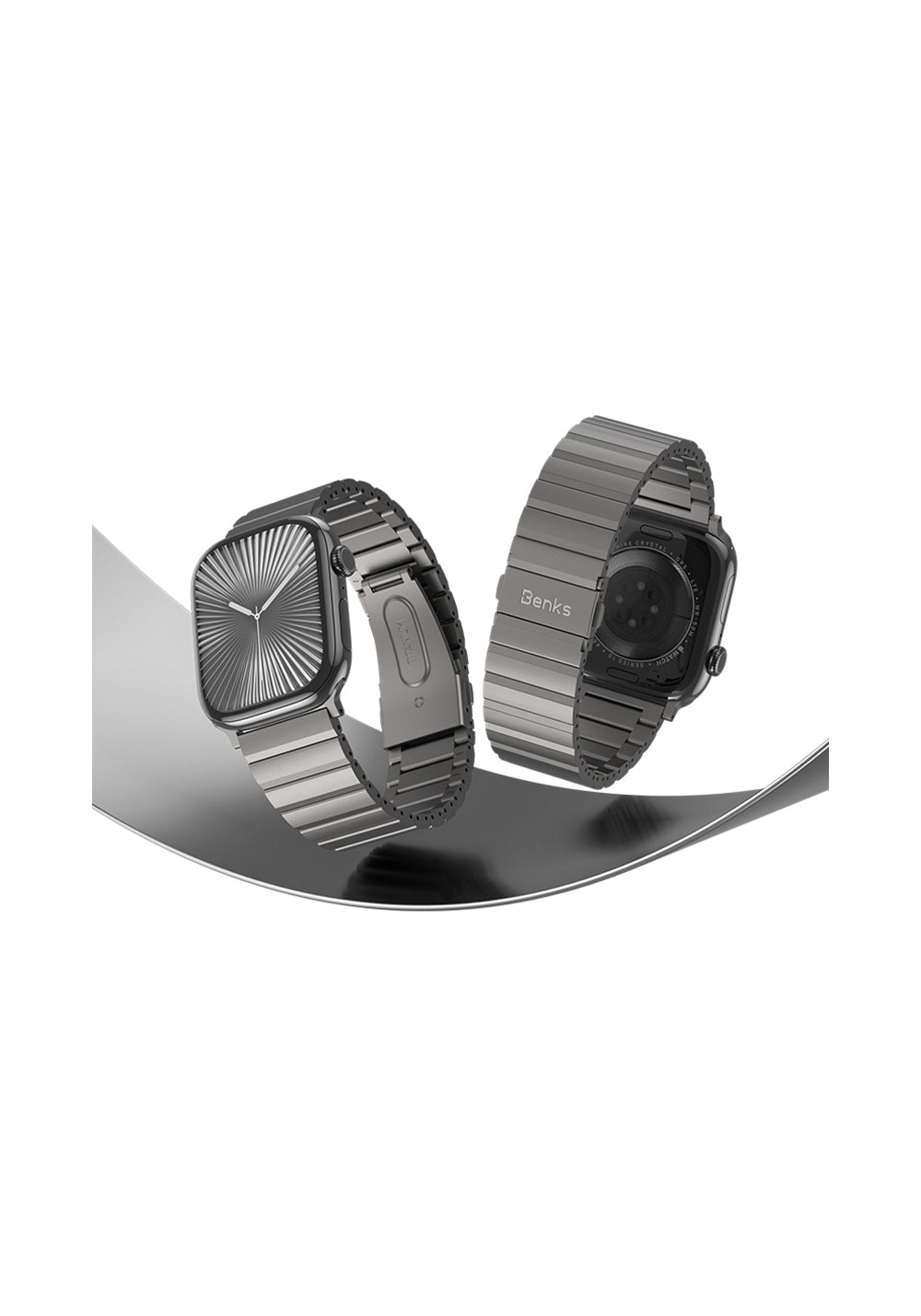 Benks Aero Titan Titanyum Kordon – Apple Watch 44/45/46/49 mm
