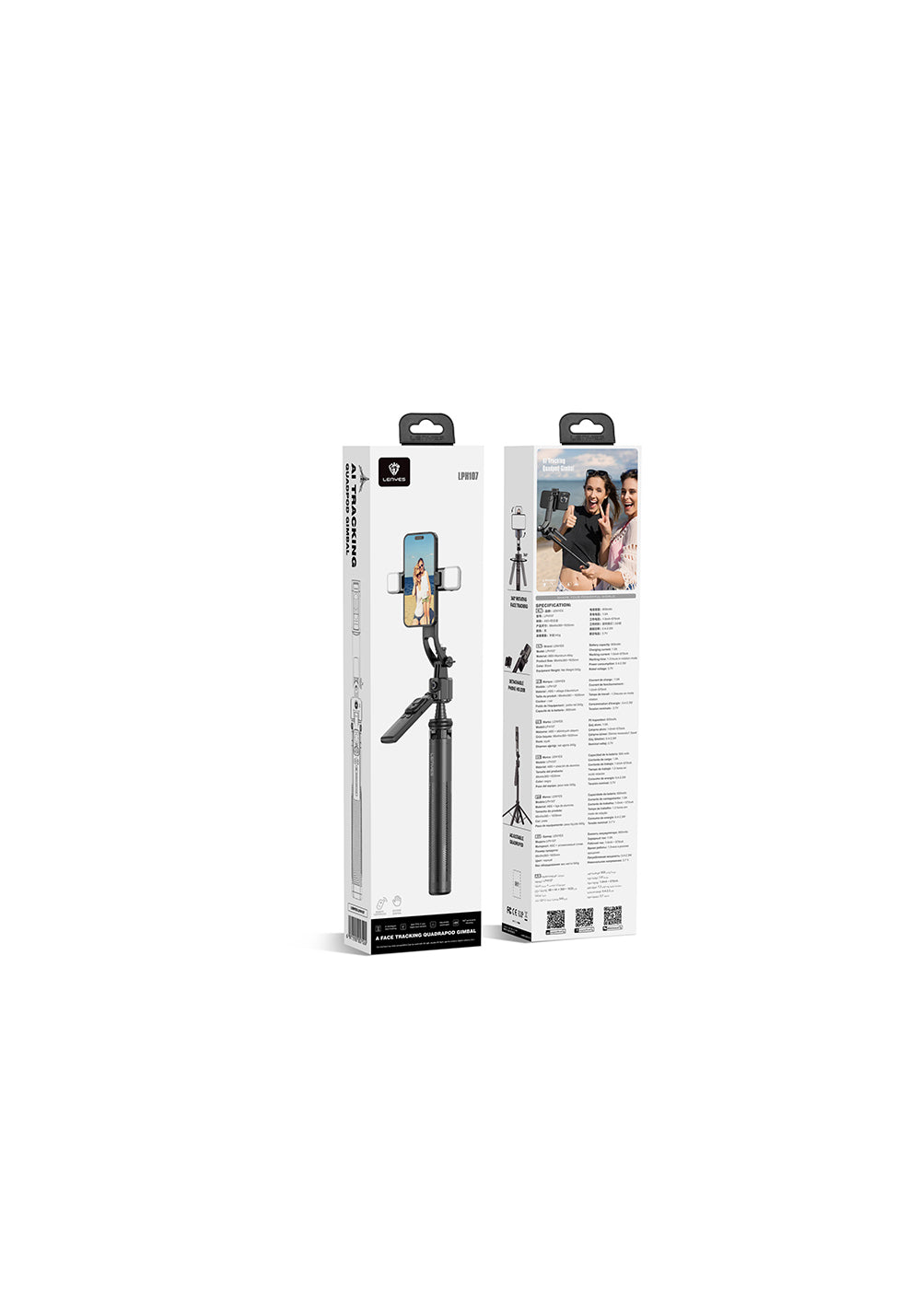 Lenyes LPH107 – Dolgu Işıklı Kumandalı Tripod