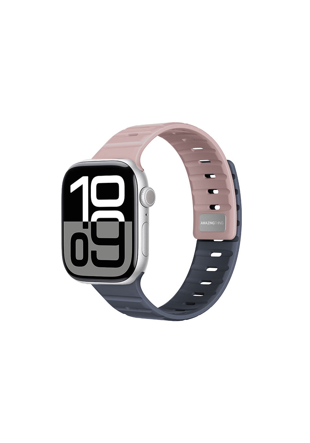 Amazingthing SilqLock Silikon Kordon – Apple Watch 46 mm