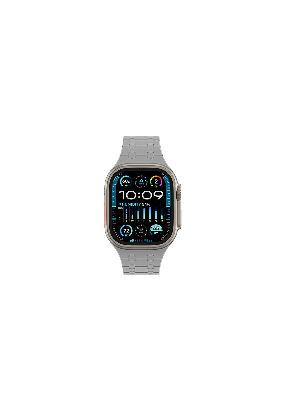 Amazingthing Smoothie Sport Manyetik Silikon Kordon – Apple Watch 45/46/49 mm