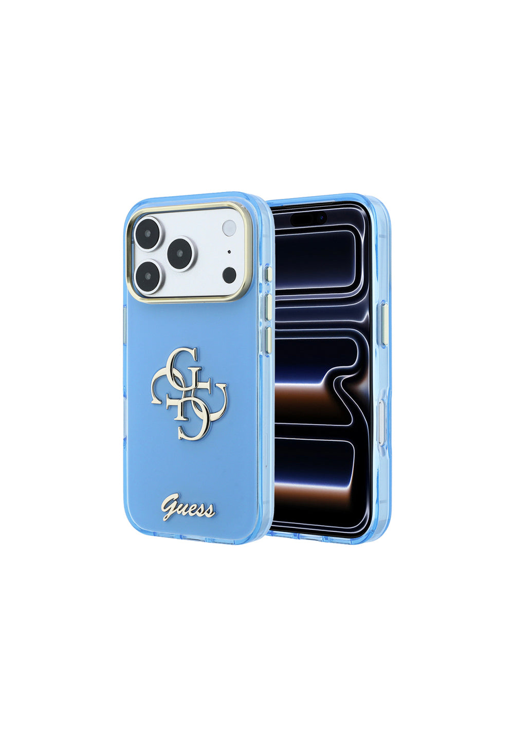 Guess Yazı ve 4G Büyük Silikon – iPhone 18 Pro Kılıfı