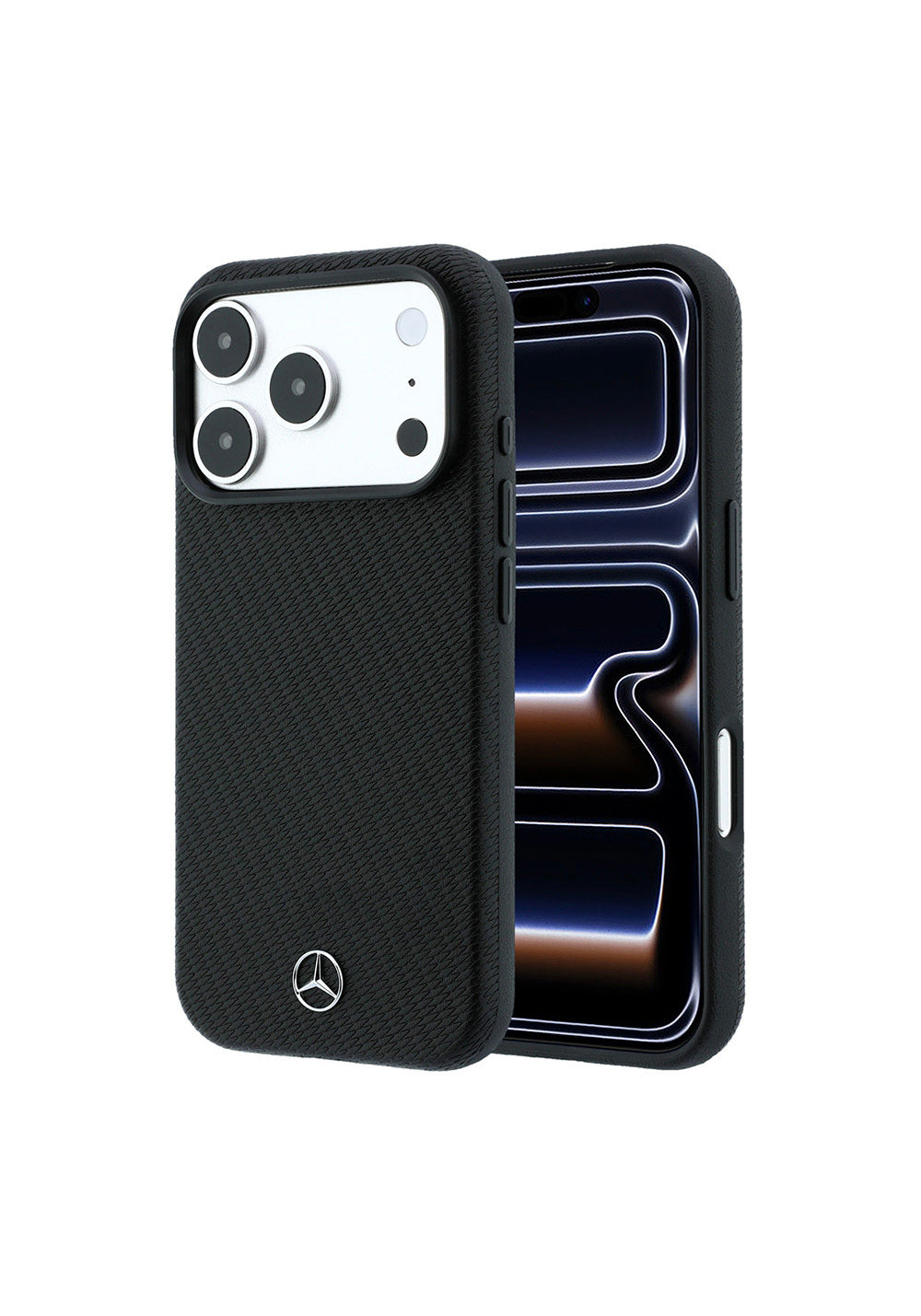 Mercedes Benz 3D Wrap Wood Deri – iPhone 18 Pro Max Kılıfı