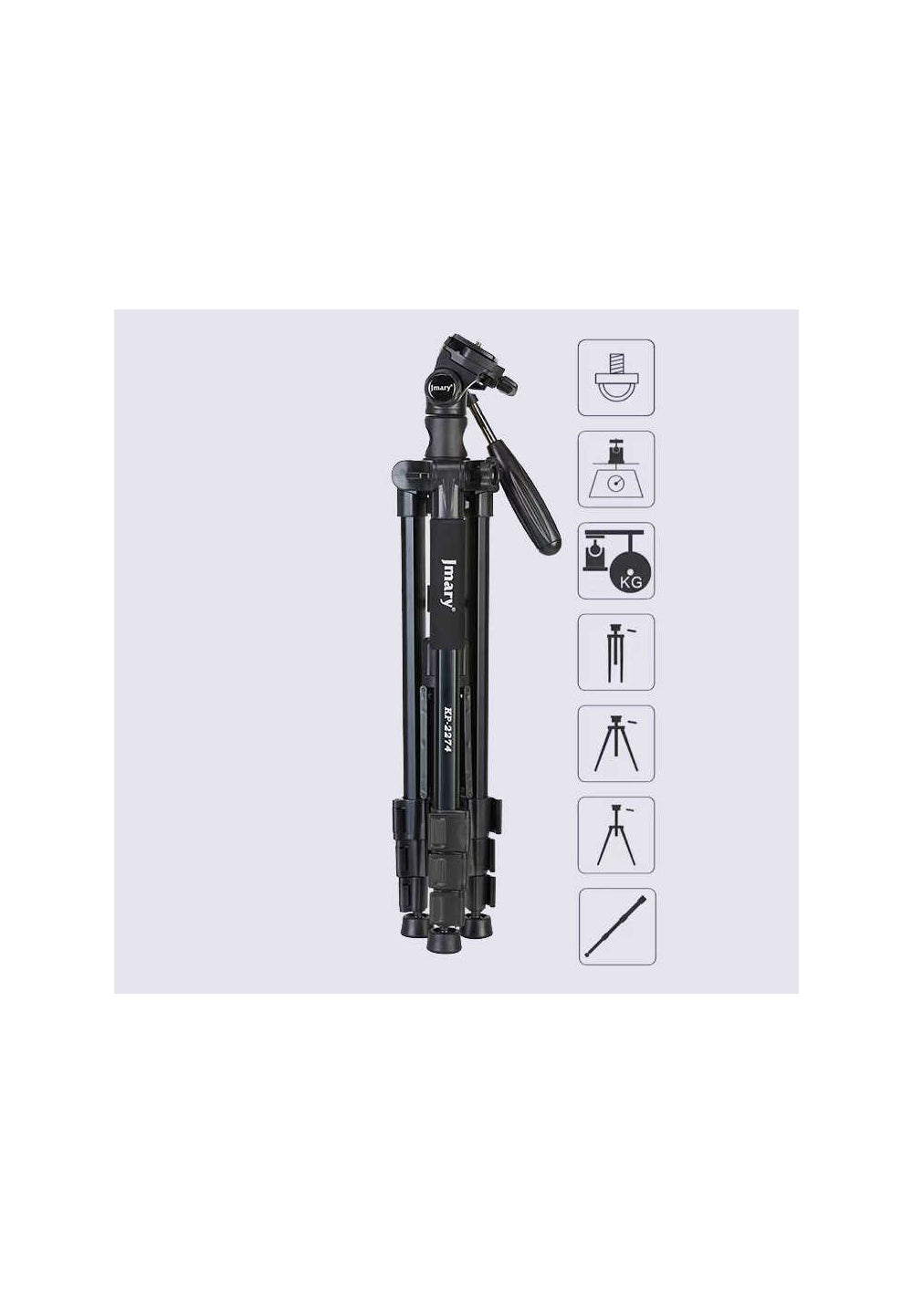 Jmary KP2274 – 167 cm Monopod Özellikli Tripod