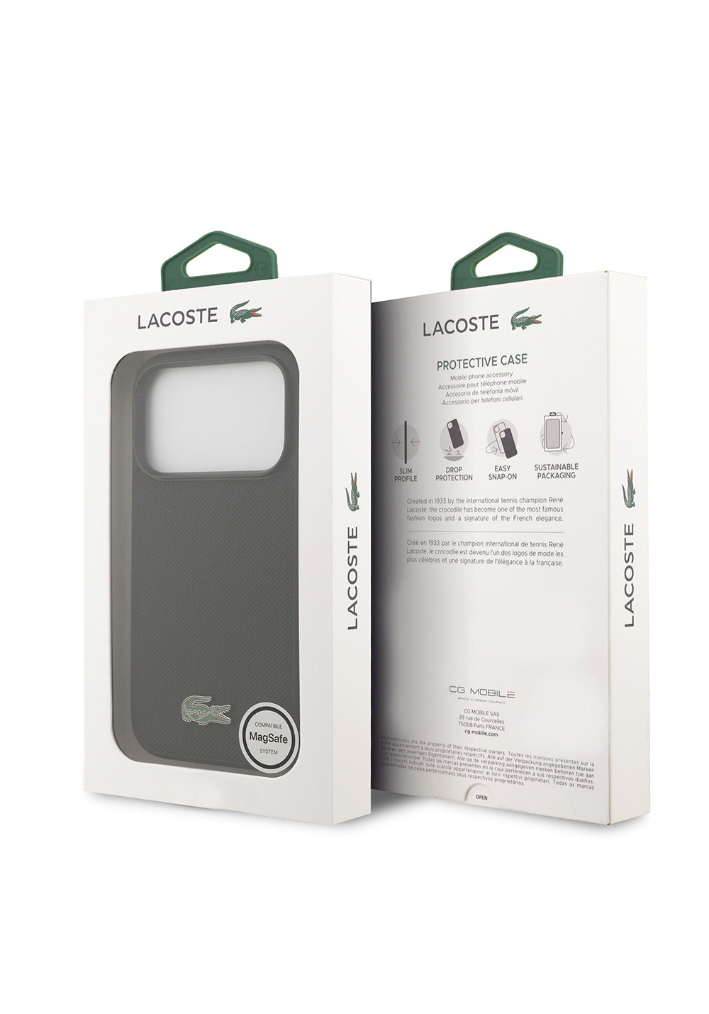 Lacoste PU Pike Desenli – iPhone 18 Pro Kılıfı
