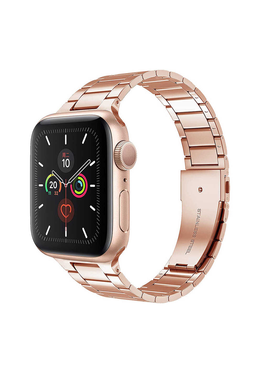 Wiwu Ultra Thin Steel Belt Three Beads Metal Kordon – Apple Watch 42/44/49 mm