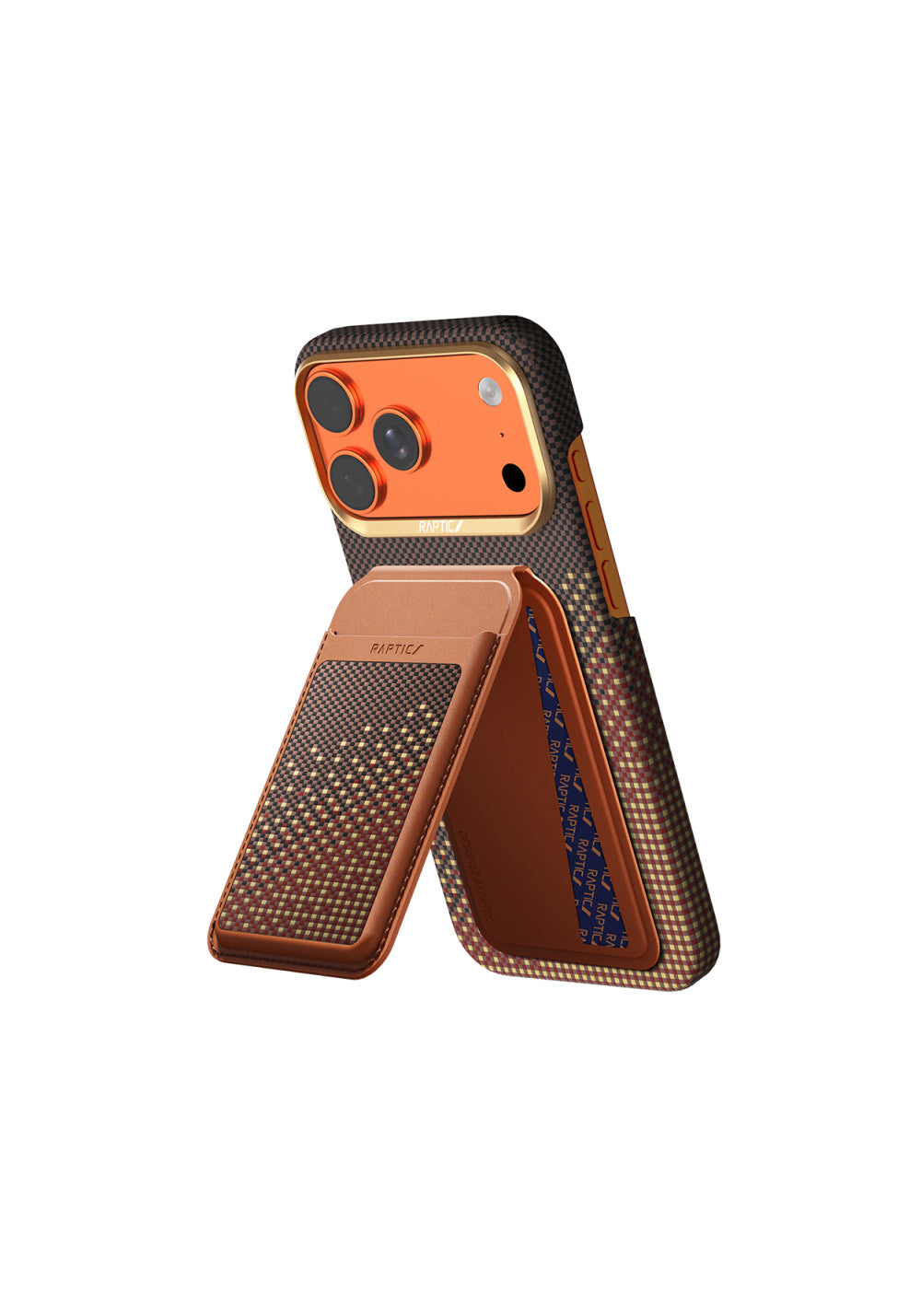 Raptic 2in1 Bundle Kit Aramid Skin Serenity Kartlık ve Karbon – iPhone 18 Pro Max Kılıfı