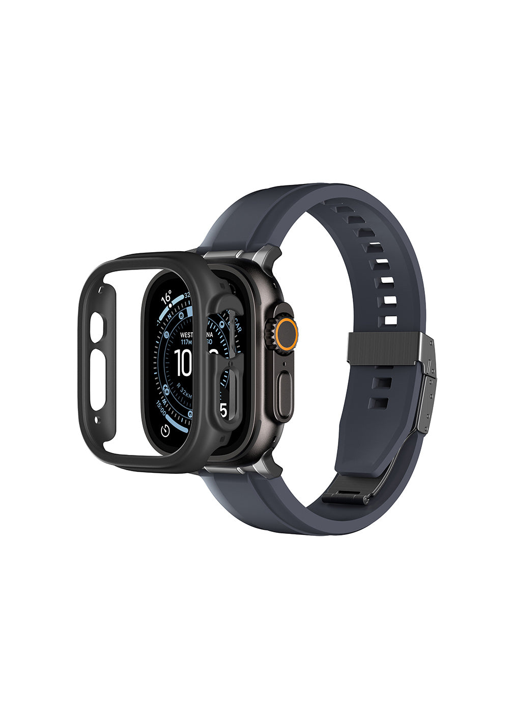 Amazingthing Radix Minimal FullGuard PC Kasa ve Ekran Koruması – Apple Watch Ultra 49 mm