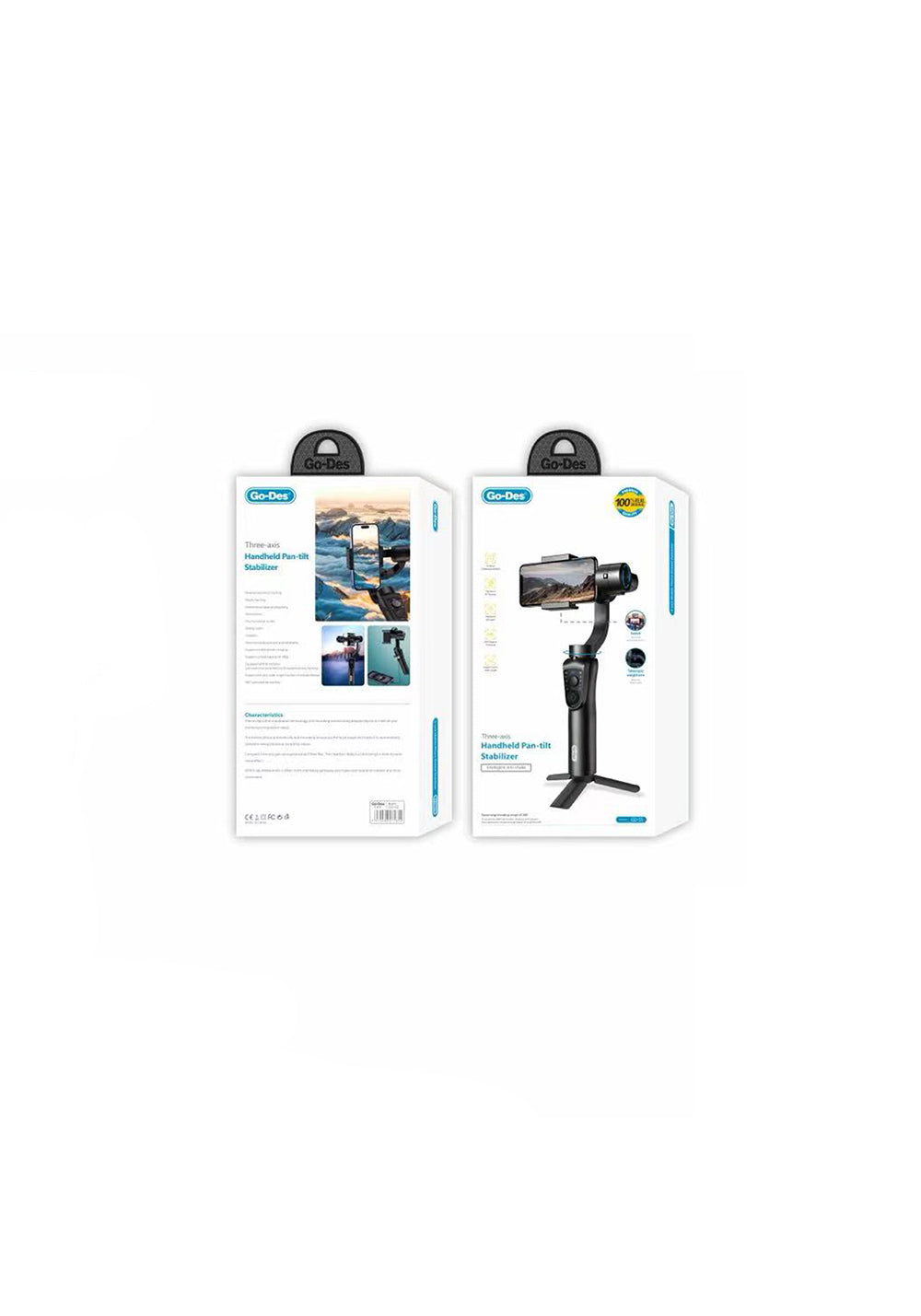Go Des GD-S5 – 3 Eksenli Yüz Takipli Telefon Gimbalı