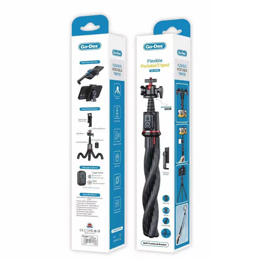 Go Des GD-ST86 – 65 cm Kumandalı Teleskopik Tripod