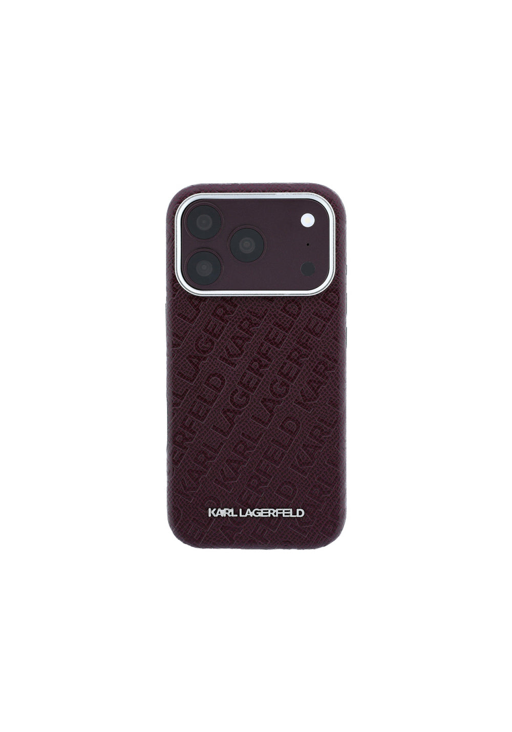 Karl Lagerfeld Grained Damgalı Yazı Logolu – iPhone 18 Pro Max Kılıfı