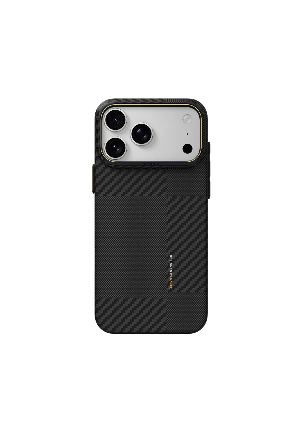 Raptic 600D Metal Kamera Çerçeveli Aramid Karbon Fiber Geotik – iPhone 18 Pro Kılıfı