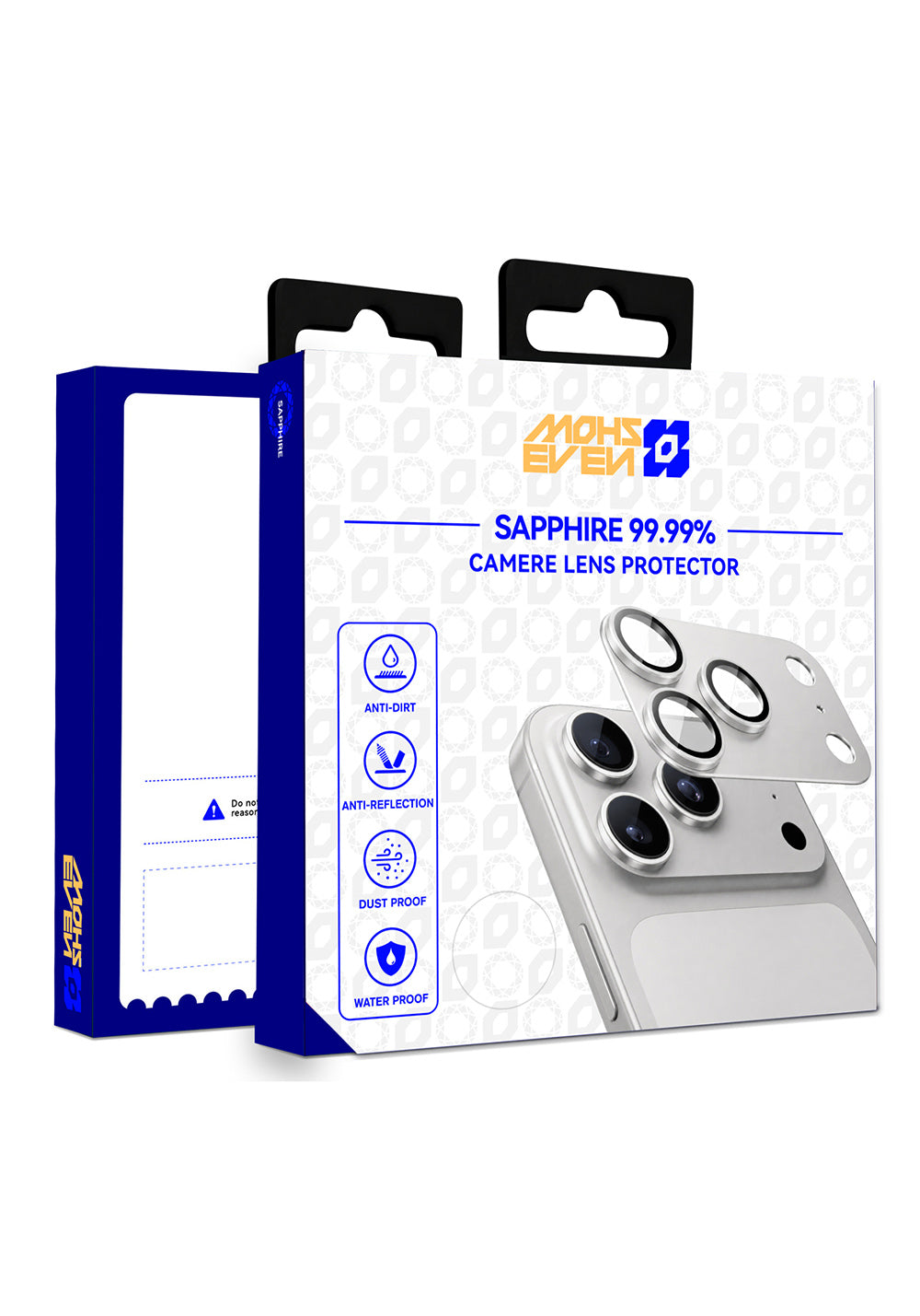 Mohseven Sapphire Alüminyum Safir – iPhone 18 Pro Max Lens Koruyucusu