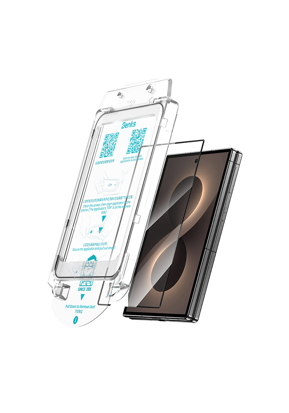 Benks Glass Warrior AR Galaxy Z Fold 8 Ekran Koruyucu ve Uygulama Aparatı