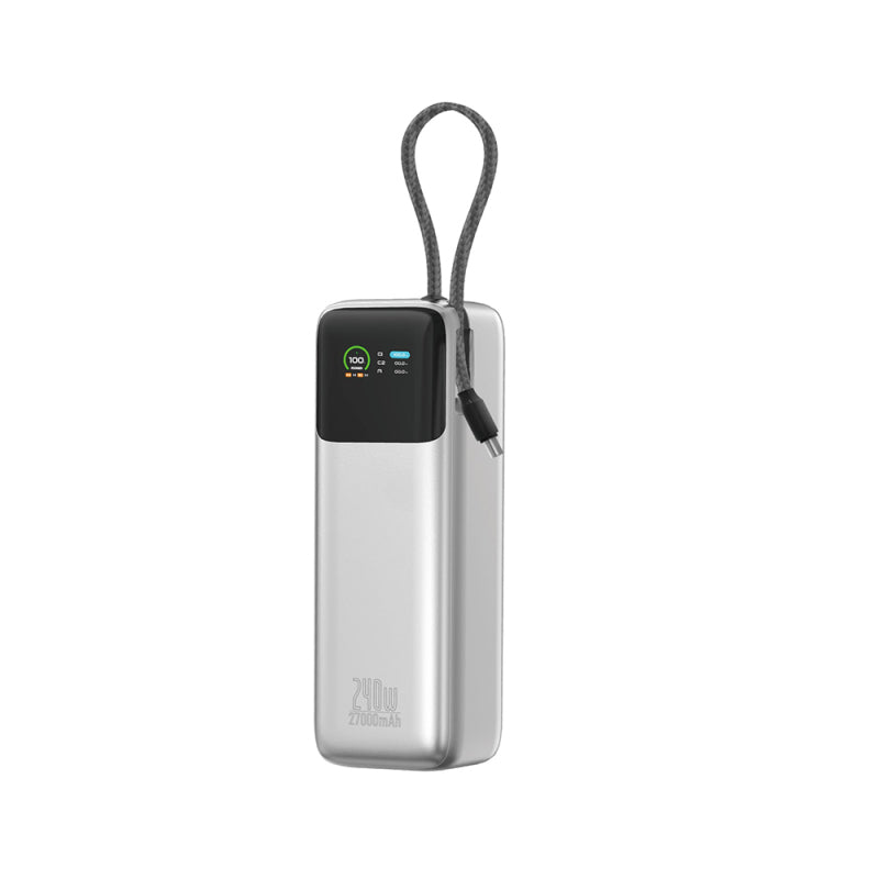 WiWU PM201 Power Mega 240W 27000mAh Hızlı Şarj Powerbank – Silver