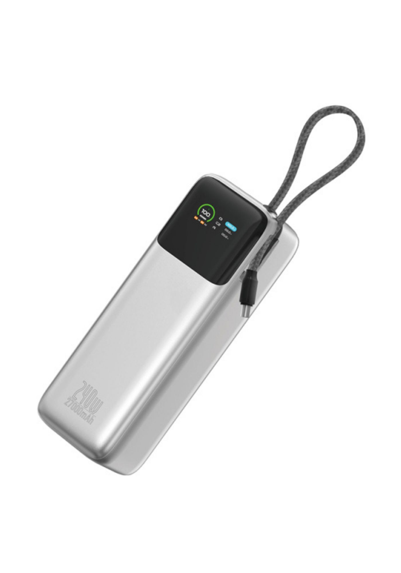 WiWU PM201 Power Mega 240W 27000mAh Hızlı Şarj Powerbank – Silver