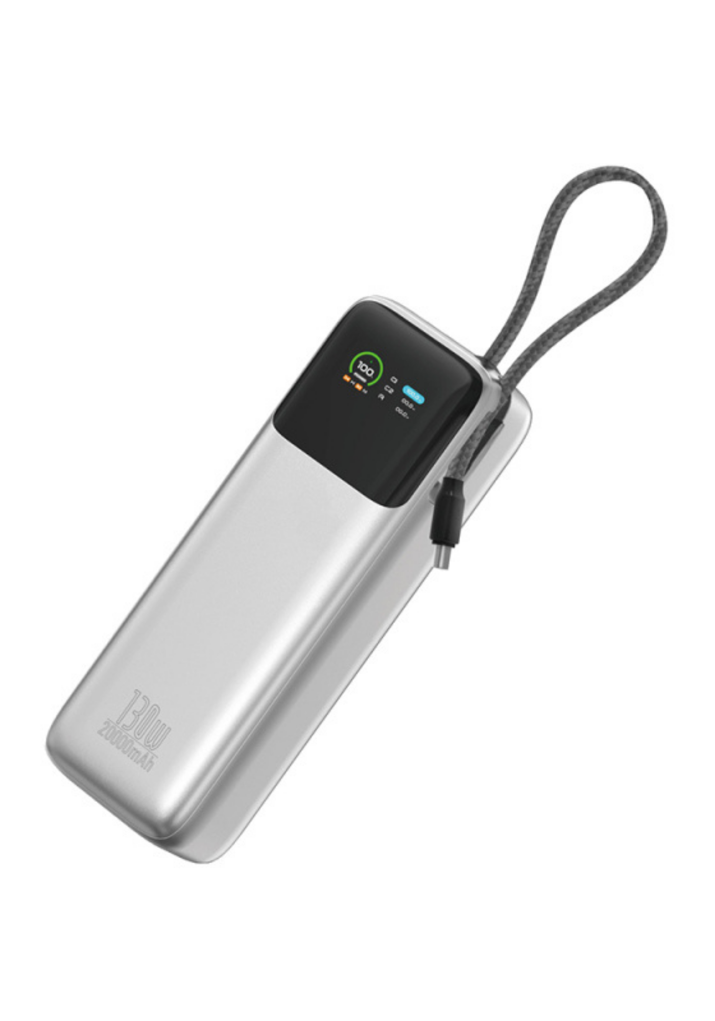 WiWU PM301 Power Mega 130W 20000mAh Hızlı Şarj Powerbank – Silver