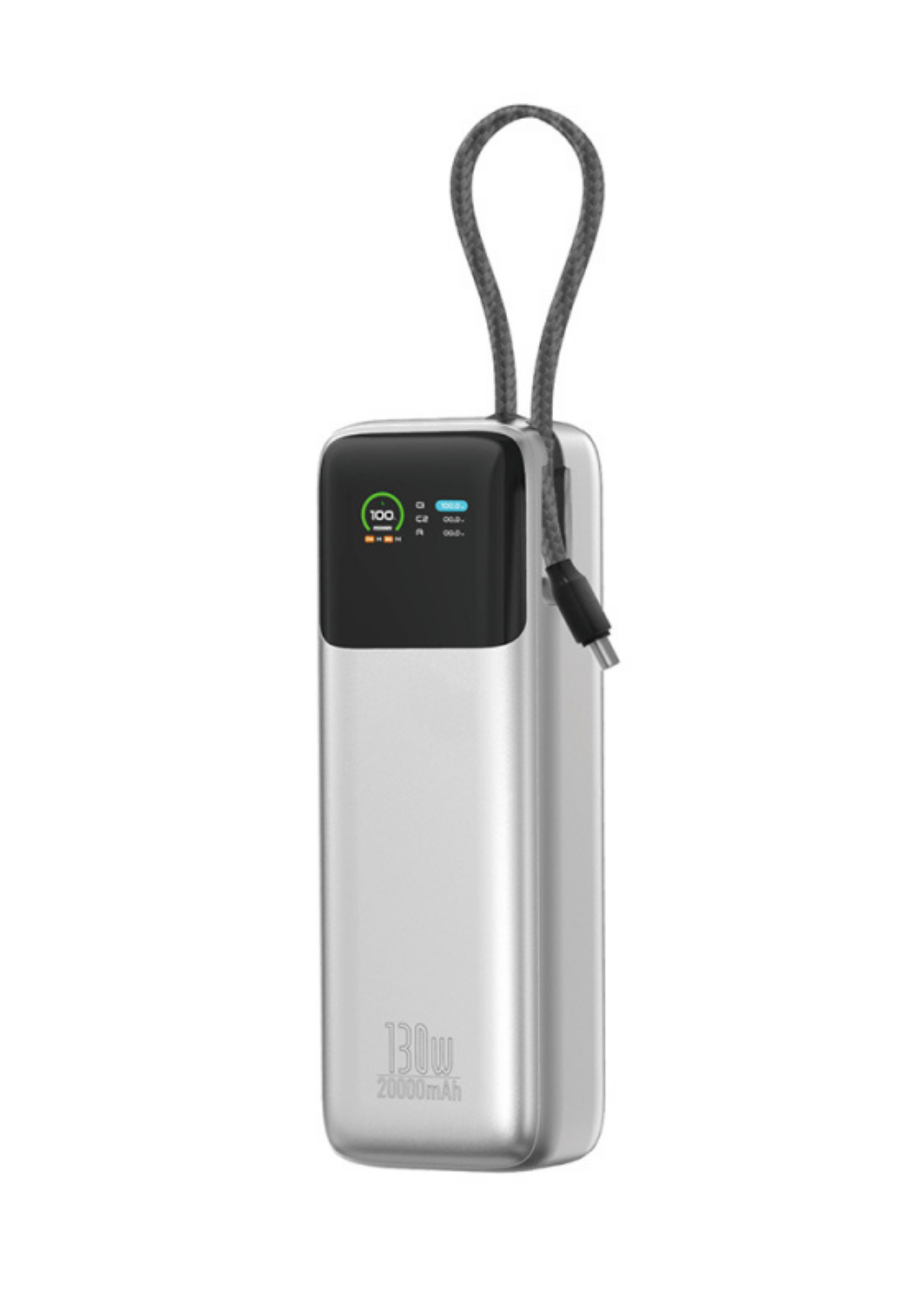 WiWU PM301 Power Mega 130W 20000mAh Hızlı Şarj Powerbank – Silver