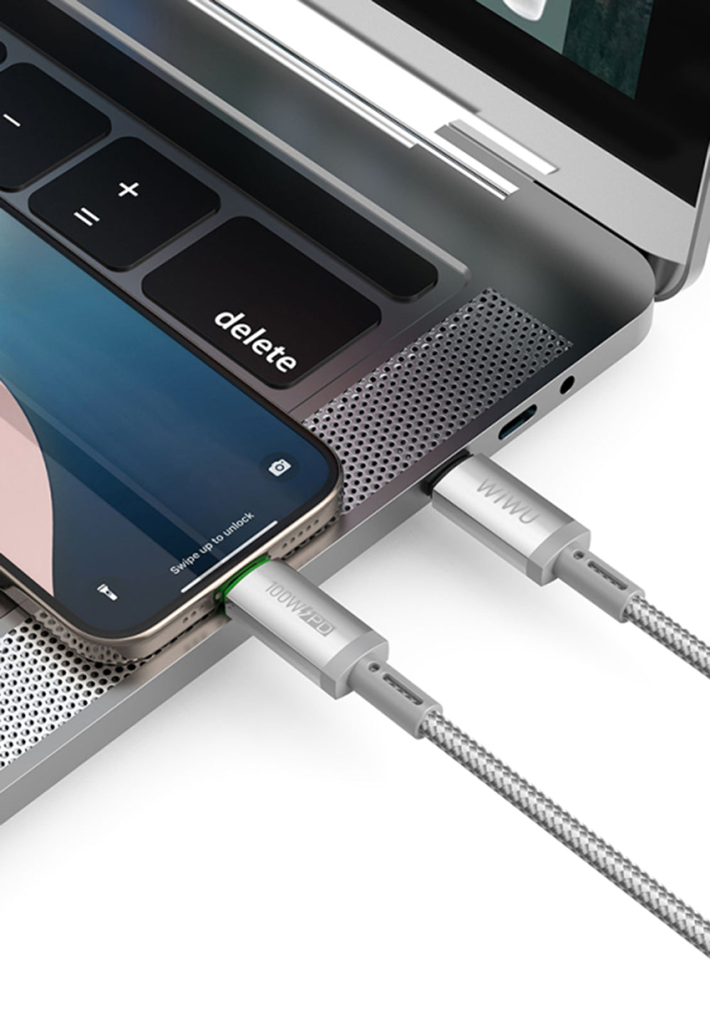 Wiwu Wi-C084 USB-C – USB-C 100W Şarj Kablosu 1 m