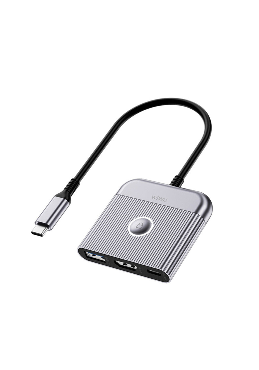 Wiwu Wi-HB8002 3’si 1 Arada USB-C Hub HDMI PD 100W