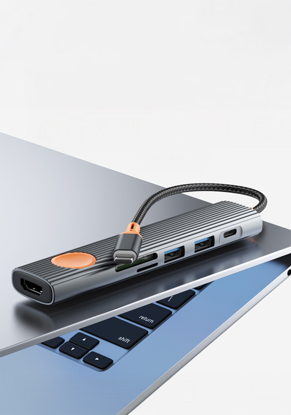Wiwu Wi-HB8007 7’si 1 Arada USB-C Hub HDMI PD 100W