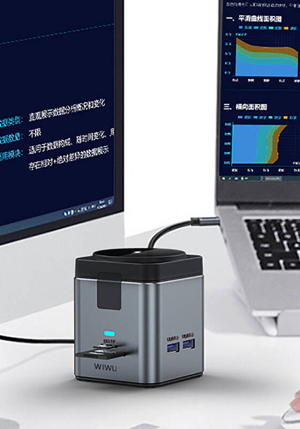 Wiwu Wi-W025 9’si 1 Arada USB-C Hub HDMI PD 100W